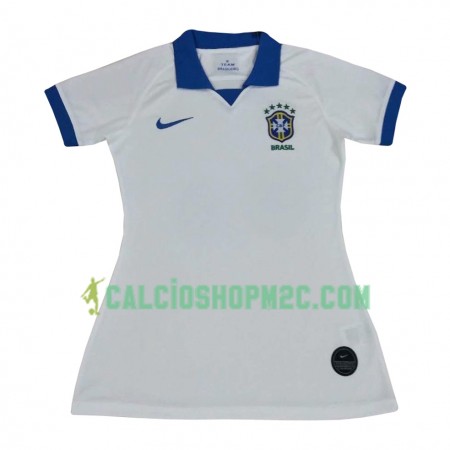 Brasile Donna Maglia Trasferta Copa América 2019 Manica Corta